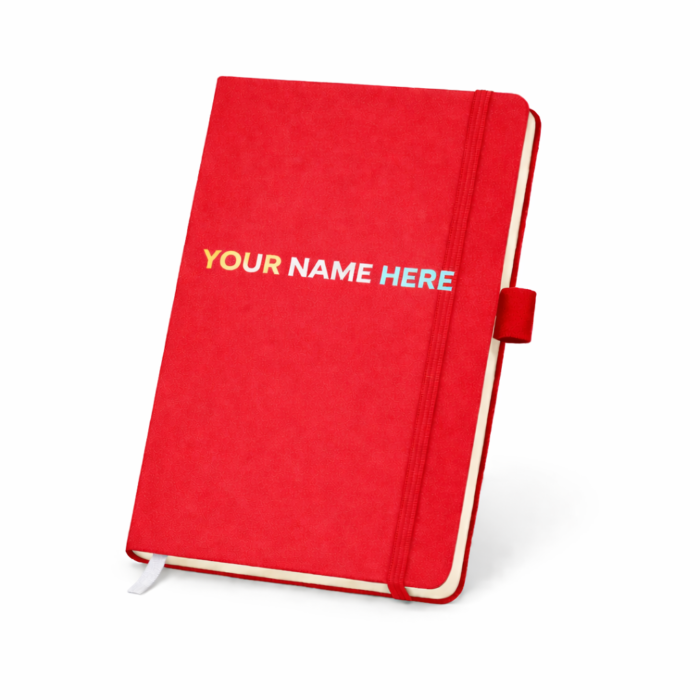 A5 Pu Economic Notebook -Red