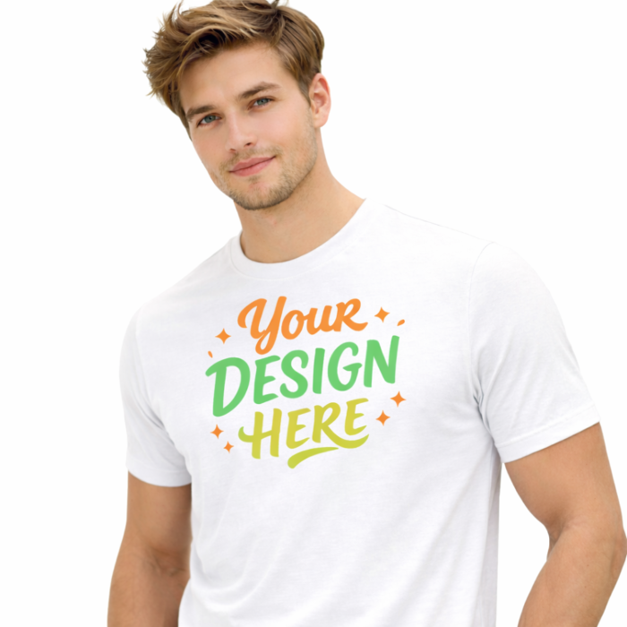 Gents T-Shirt Round Neck - White