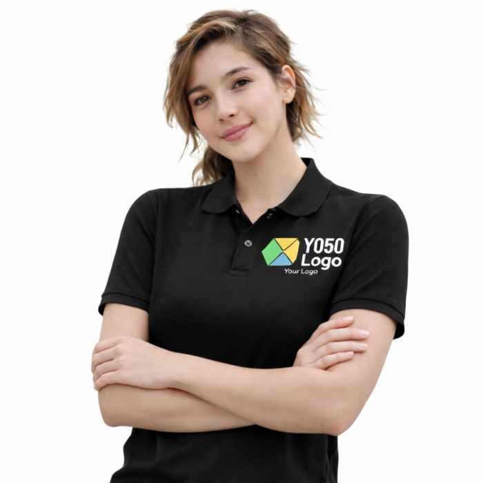 T-Shirt Polo Red Black