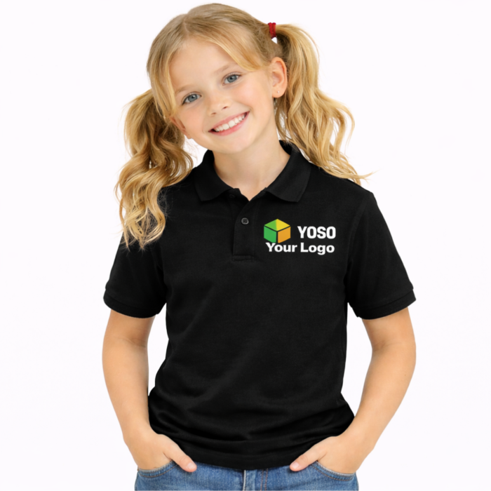T-Shirt Polo Kids Black