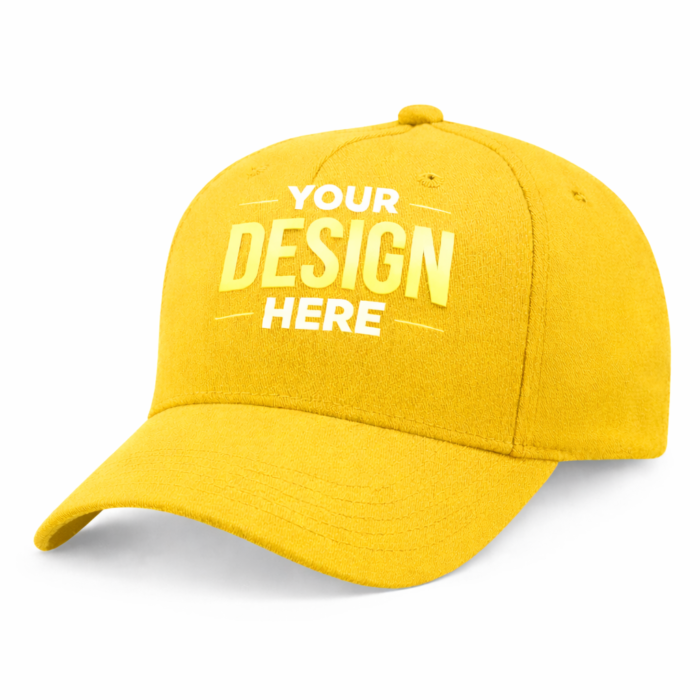Yellow Brushed Cotton Baseball Cap