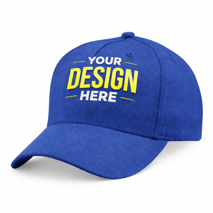 Blue  Brushed Cotton Baseball Cap