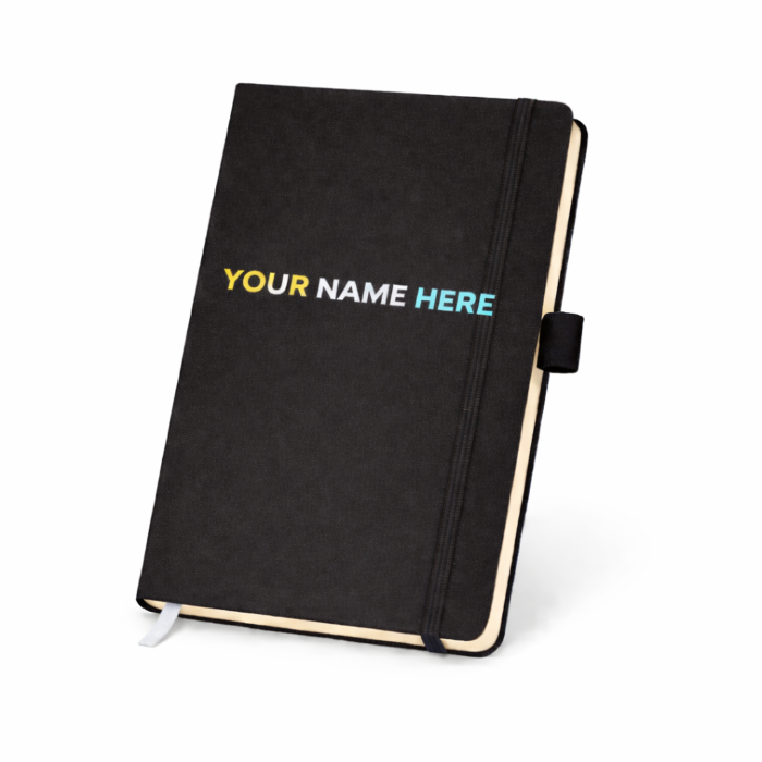 A5 Pu Economic Notebook - Black