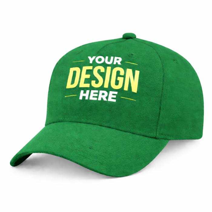 Green Brushed Cotton Baseball Cap