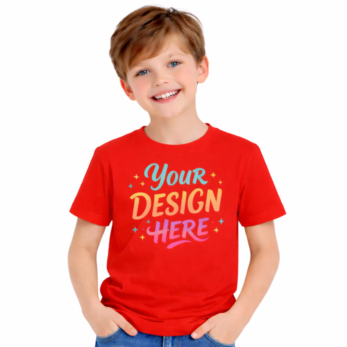 Boys T-Shirt Round Neck - Red