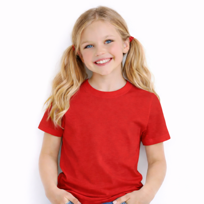 Red T-Shirt Round Neck